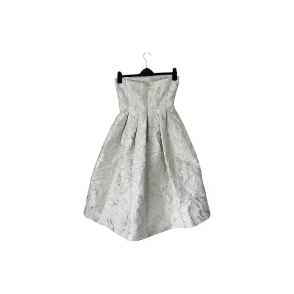 Vera Wang Embroidered Lace Fit & Flare Dress strapless - Picture 5 of 7